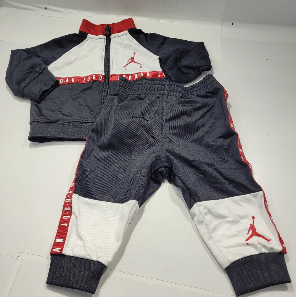 JORDAN BABY BOY'S JUMPMAN AIR BLOCKED TRICOT 2-PIECE SET 6M